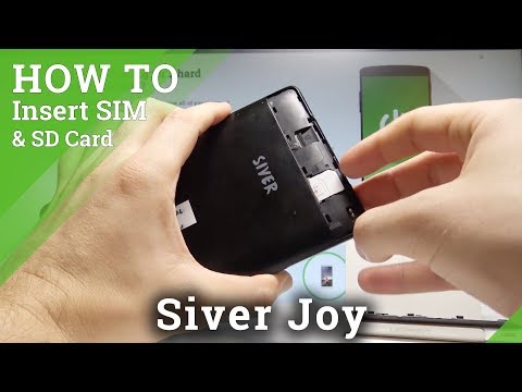 How to Insert SIM & SD Card on Siver Joy - Set Up SIM and Micro SD Card |HardReset.Info
