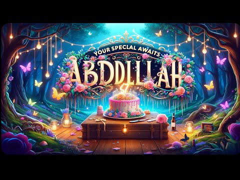 Happy Birthday Abdullah🎉 | Abdullah Birthday Wishes 🥳 | Abdullah Birthday Status