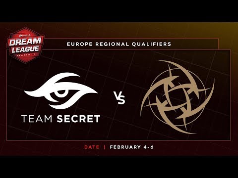 Secret vs Ninjas in Pyjamas Game 1 - DreamLeague S11 EU Qualifier: Group Stage
