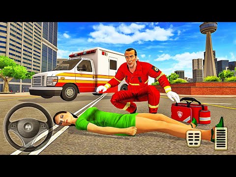 Ambulance Rescue Van Driver Simulator - City Emergency Rescues 3D - Android Gameplay
