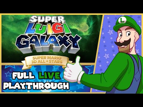 Super Luigi Galaxy - Full Playthrough - Super Mario 3D All Stars - Live!