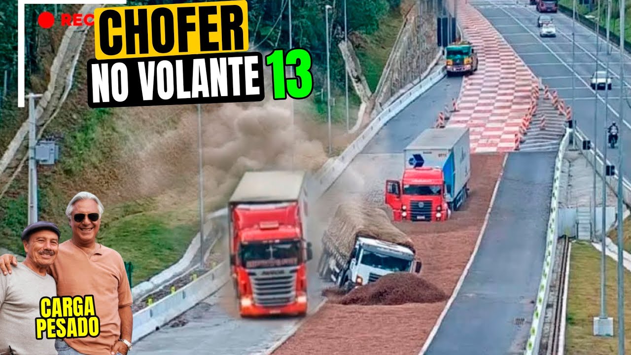 TRUCK DRIVING 13 - TRUCK DRIVER LOST HIS BRAKE AND THE UNEXPECTED HAPPENED