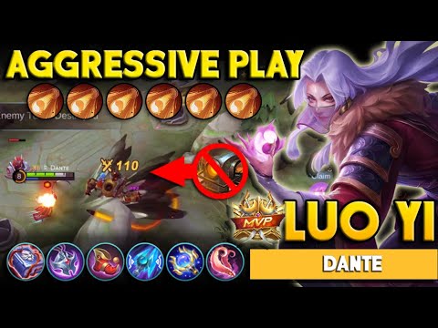 100% Annoying Magic Blast + ULTI! Insane Luo Yi Aggressive Ganking by Dante | MLBB