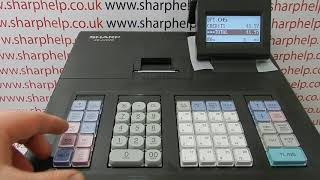 Misoperation Invalid Key Error Message Sharp XE-A207 / XE-A207B / XE-A207W Cash Register