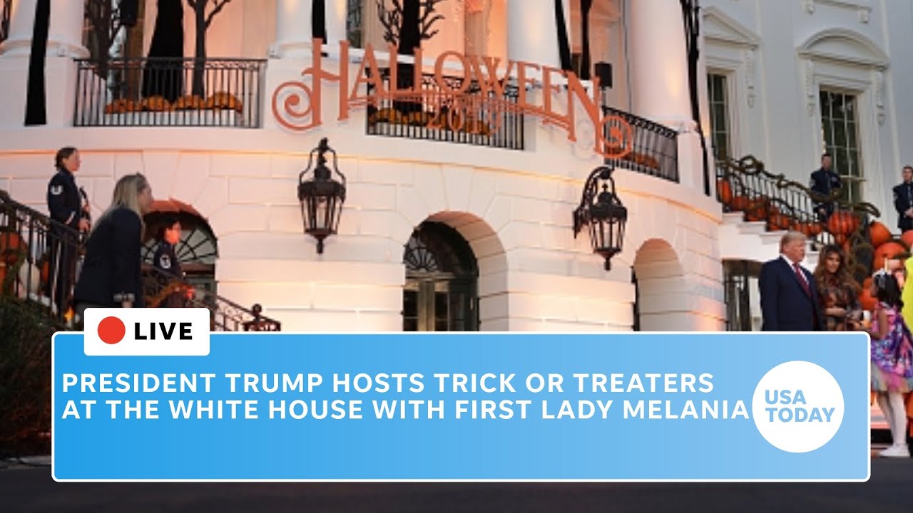 Watch live: President Trump hosts trick or treaters at the White House