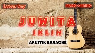Download lagu Juwita - Iklim | akustik karaoke | lower key mp3
