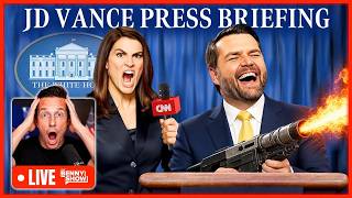 JD Vance Speaking LIVE In Briefing Room Right Now… Revealing New White House Press Secretary?
