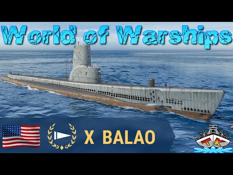 Balao US Uboot T10 angespielt in World of Warships Salmon Gameplay Deutsch