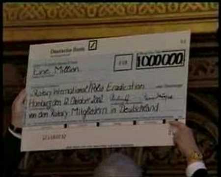 Tagesschau: 75 Jahre Rotary in Deutschland / Rotaract Spende