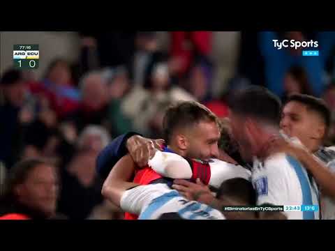 Gol de Messi ante Ecuador en el Monumental