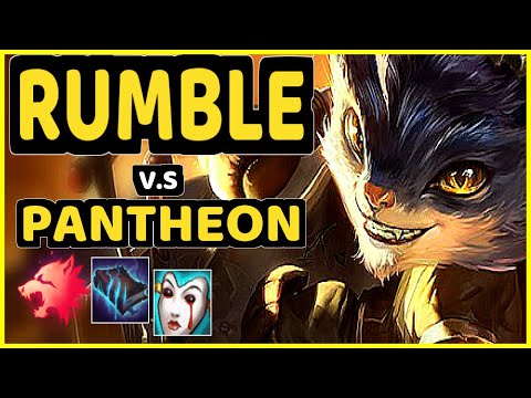 SKT T1 FAKER (RUMBLE) vs PANTHEON - MID CHALLENGER GAMEPLAY - KR