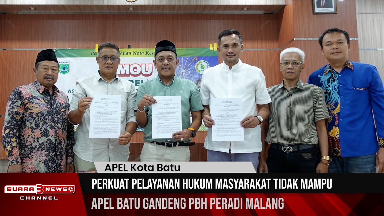 Perkuat Pelayanan Hukum Masyarakat Tidak Mampu, Apel Batu Gandeng PBH Peradi Malang