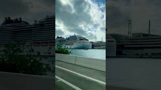 🇺🇸 3 Schiffe, 18.888 Menschen: Wahnsinn in Miami Port  #cruise #cruisetour #cruiseship