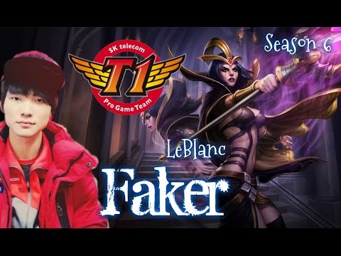 SKT T1 Faker LEBLANC Mid vs Lulu - Patch 6.3 KR | League of Legends