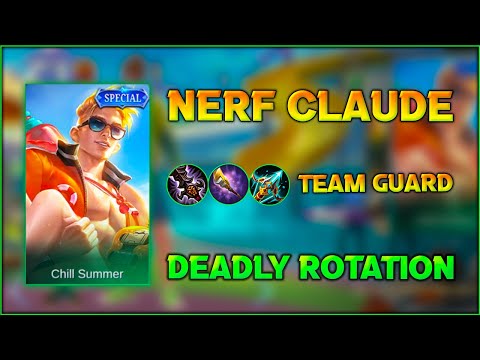 NERF CLAUDE!! THIS CLAUDE REMIND ME OLD CLAUDE | DEADLY ROTATION | CARRYING TEAM By MrSparrow - MLBB