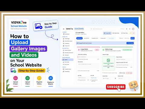 Upload Images and Videos on School Website Gallery