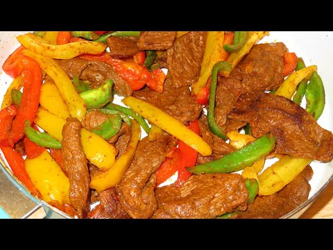 Como Hacer Fajitas de Res Bien jugosas, Fáciles y Deliciosas en Pocos Minutos! Receta Mexicana!