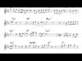 Transcription of Sonny Rollins' solo on "Almost Like Being in Love"