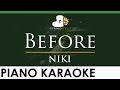 NIKI - Before - LOWER Key (Piano Karaoke Instrumental)