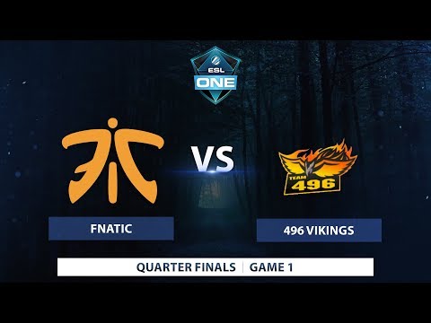 Fnatic vs 496 Gaming | Game 1 | ESL One Katowice 2018 SEA