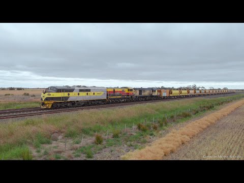 SSR / ARTC Ballast Train 7M22V With GM27, 4911 & 4532 (20/11/2023) - PoathTV Australian Railways