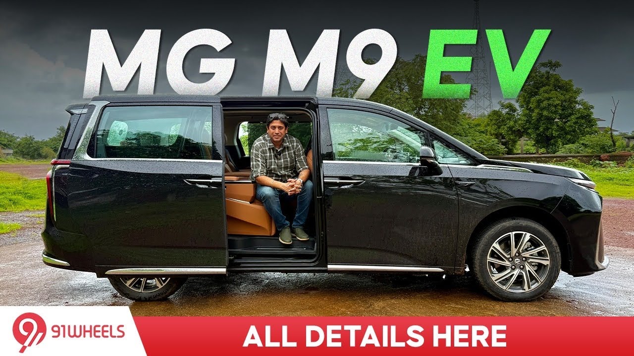 MG M9 EV : Super luxury electric MPV is here - detailed walk around video