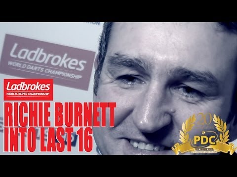 Richie Burnett after his second round win at the Ladbrokes World Darts Championship