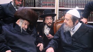 אחרי פסח האדמו״ר חבש שטריימל והגיע לביקור אצל פאר הדור: תיעוד מביקור האדמו״ר מטעמשוואר אצל הרב שכטער