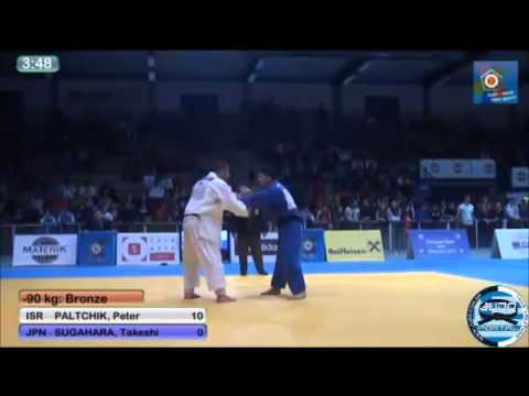 European Judo Open Men Oberwart 2014 Bronze -90kg PALTCHIK Peter (ISR) - SUGAHARA Takeshi (JPN)