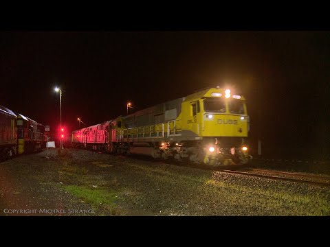 QUBE Grain Train 7762V Arrives At Gheringhap - PoathTV Australian Railways