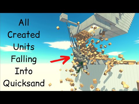 All Created Units Falling Into Quicksand ARBS  |Animal Revolt Battle Simulator
