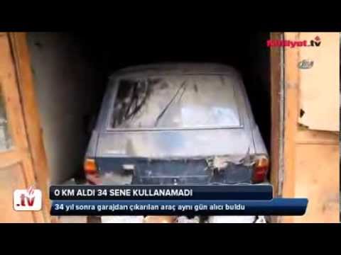 0 km Renault 12 otomobil aldi 34 yil binmedi