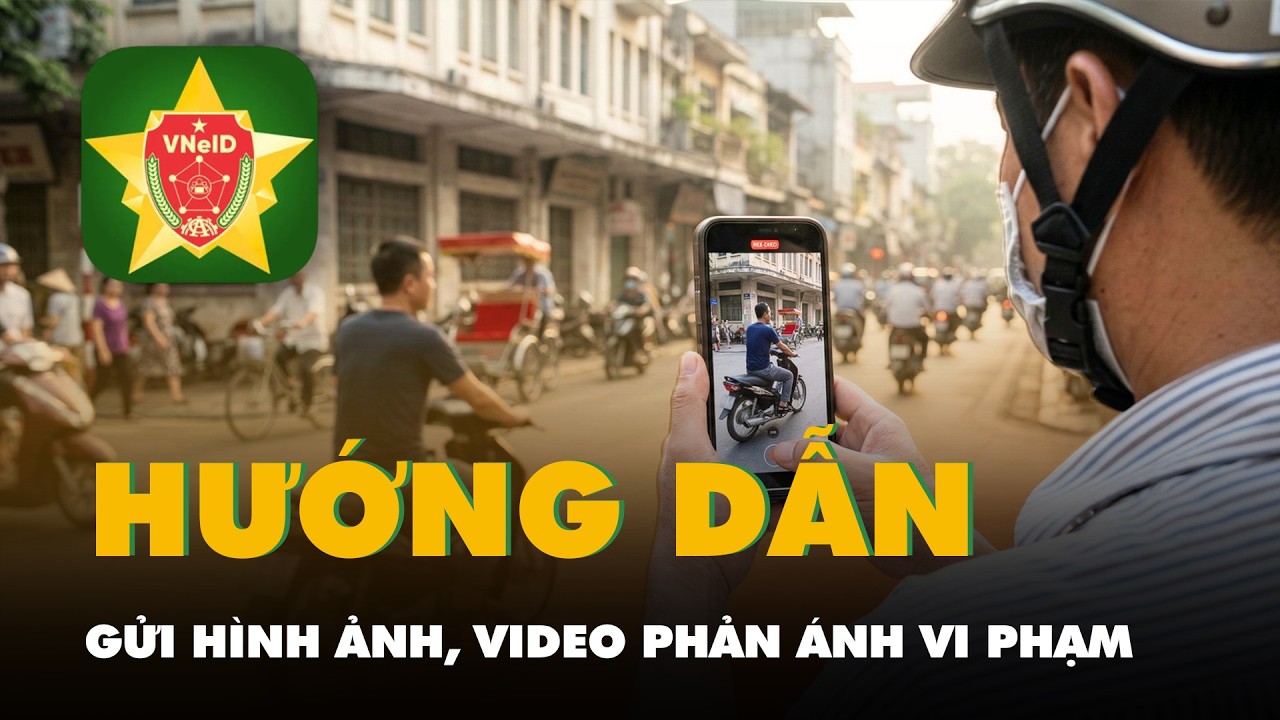 Cách gửi hình ảnh, video phản ánh vi phạm giao thông qua VNeID