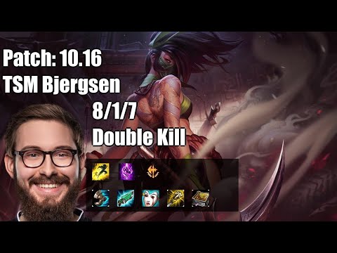 TSM Bjergsen MID Akali vs Sett NA Ranked 10.16 8/1/7