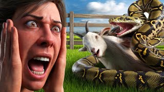 Wild Python Moments & Battles Caught On Camera: Goats, Lions & More - Compilation (AI GENERATED)