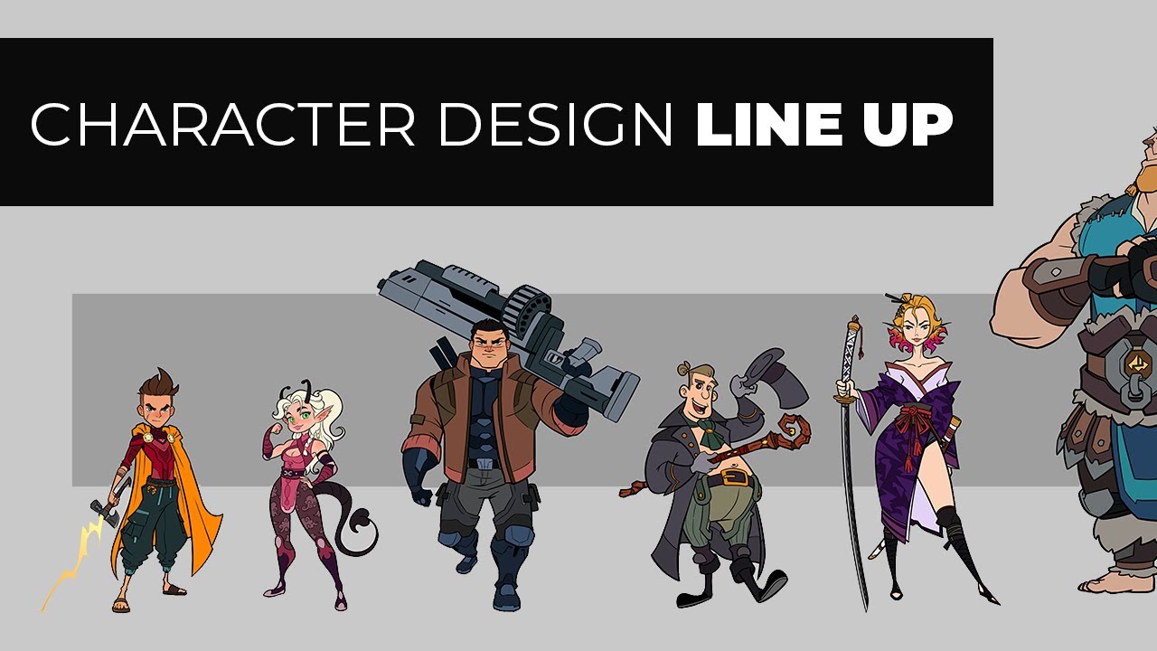 How to Create a Presentable Character LineUp!