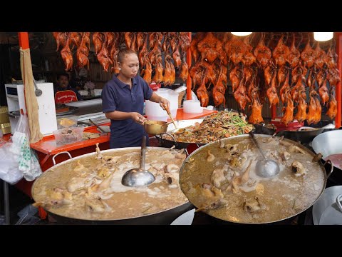 Best Collection Food In Cambodia - Amazing Steam Duck, Chicken & More Fish, Dry Fish In Fish Market