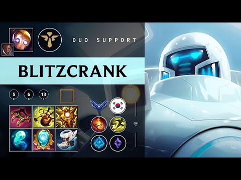 Blitzcrank Support vs Bard - KR Diamond Patch 26.02