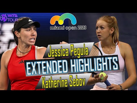 Jessica Pegula vs Katherine Sebov Highlights | Miami Open 2023