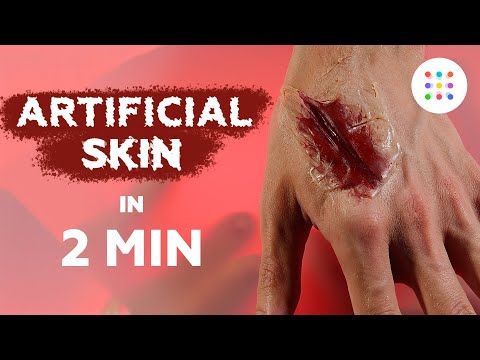 Making artificial skin for Halloween in 2 min