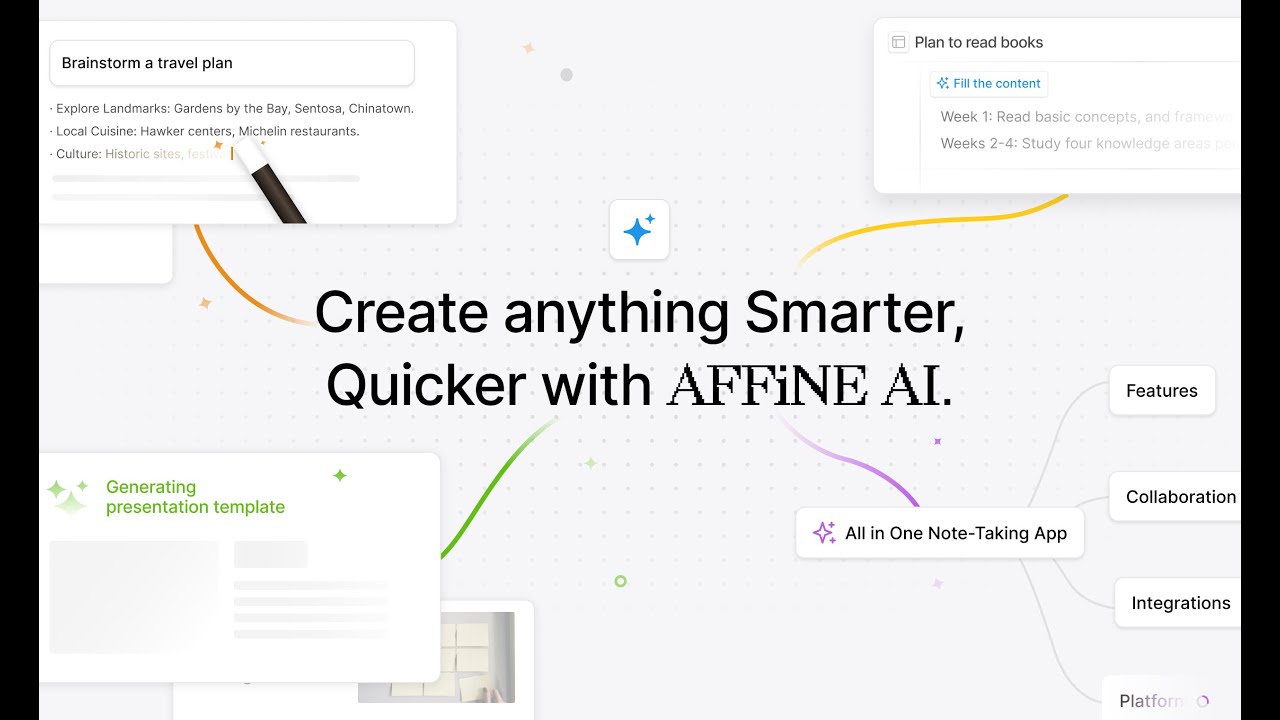 AFFiNE demo video