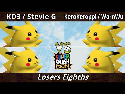 SSC 2022 Top 8 - KD3 & Stevie G Vs. KeroKeroppi & WarnWu  - SSB64 Smash Bros Tournament