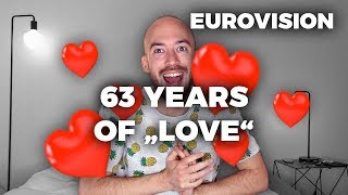 63 years of &quot;Love&quot; ❤️ - Eurovision 2019