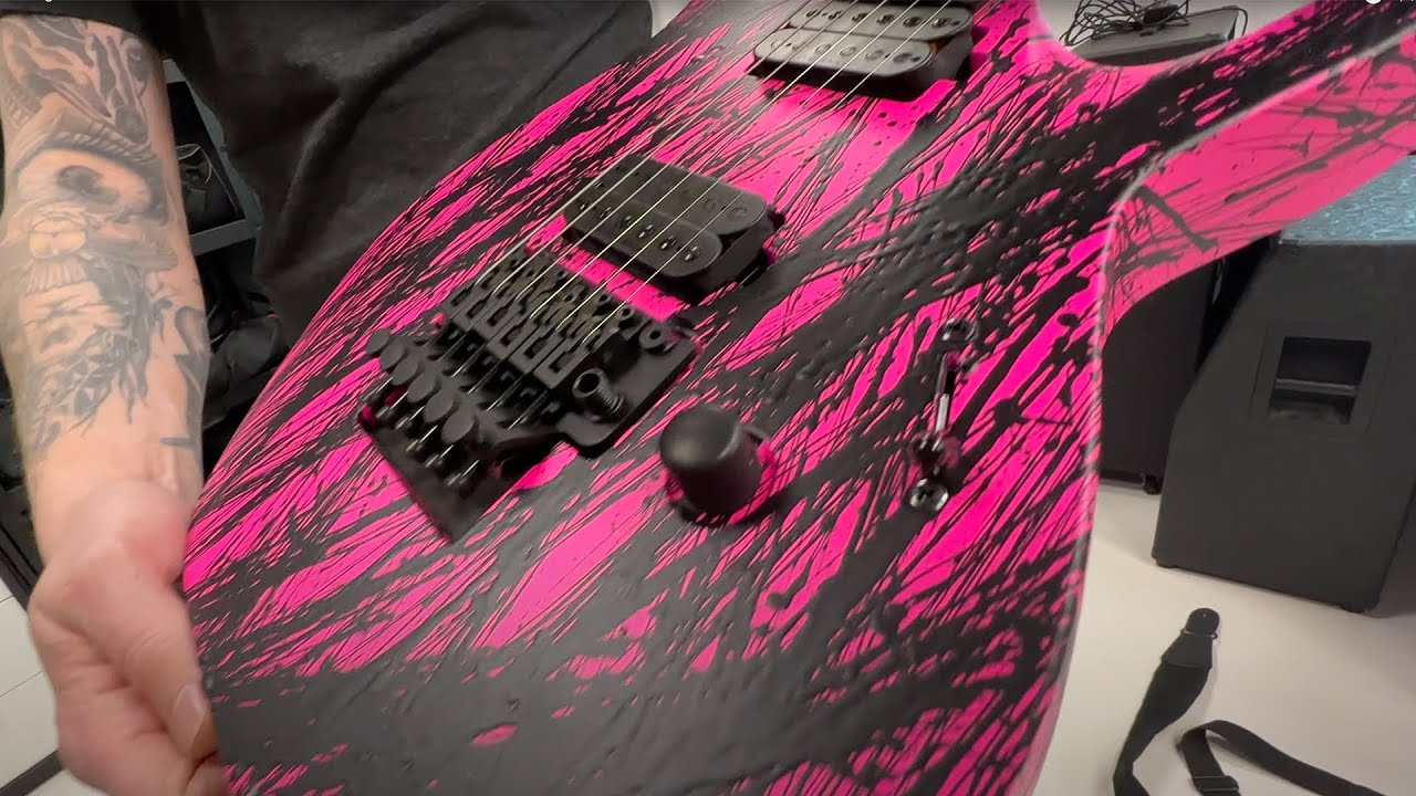 Solar A2.6FRPN Canibalismo Electric Guitar - Pink Neon Matte Canibalismo