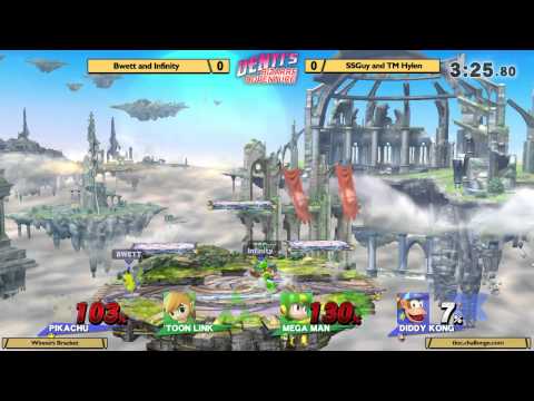 DBA2 Smash Wii U - Bwett & Infinity vs SSGuy & TM Hylen - Winners Bracket
