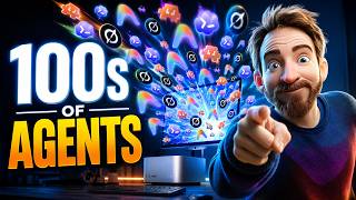 100s of AI Agents Running Live (Claude Code)