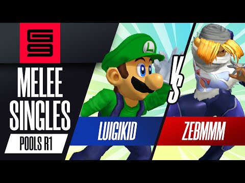 LuigiKid (Luigi) vs zebmmm (Sheik) - Melee Singles Pools Winners Semi-Final  - Genesis 9
