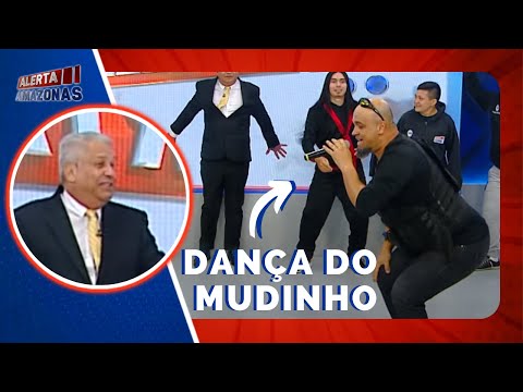 DANÇA DO MUDINHO: DELEGADO TROMBA FEZ MUDO FALAR E DANÇOU PARA O ELENCO