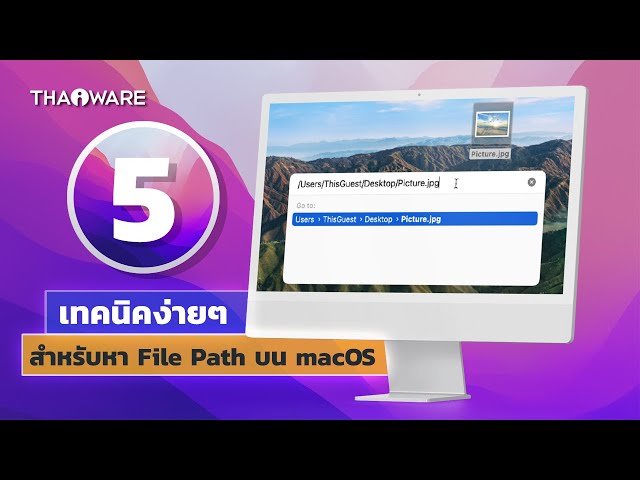   รวม 5 เทคนิค สำหรับ Copy File Path ค้นหาและคัดลอกตำแหน่งไฟล์ บน macOS Monterey