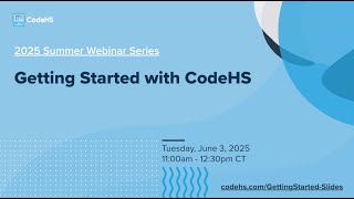 Getting Started with CodeHS thumbnail